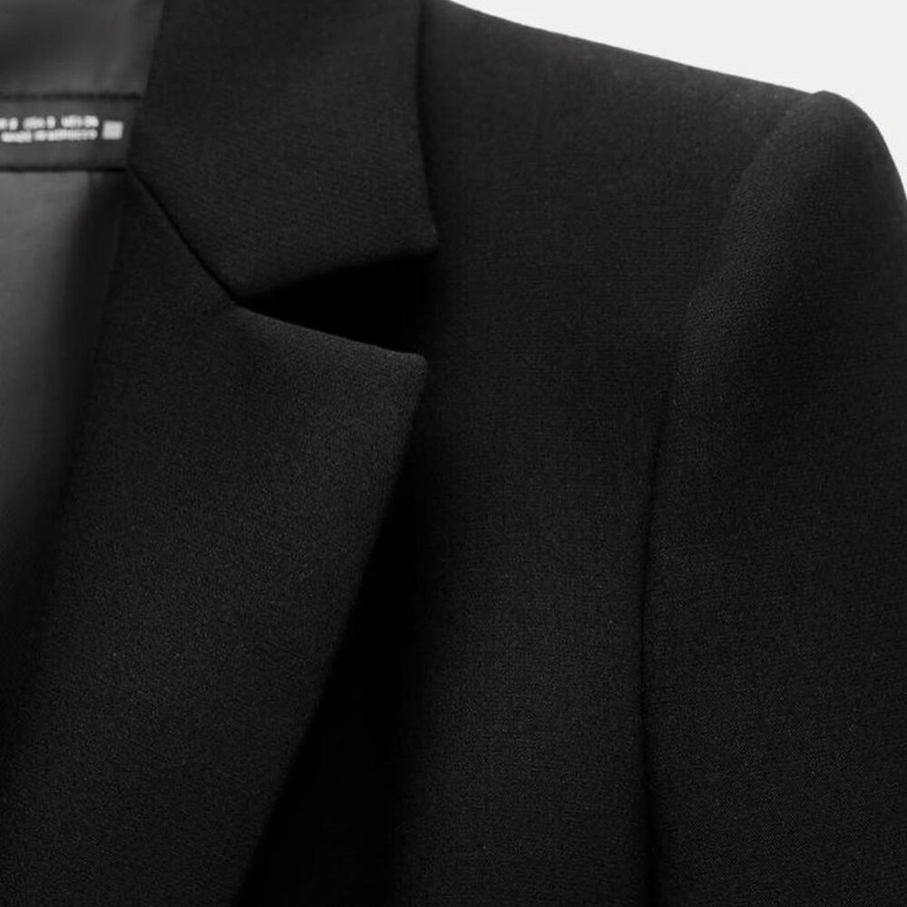 Zara black blazer, women’s blazer, classic blazer, office wear, business casual - Picture 7 of 9